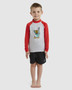 ON SALE Billabong  Boys GROMS STRAYA RF L/S - Red/Gray
