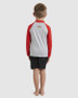 ON SALE Billabong  Boys GROMS STRAYA RF L/S - Red/Gray