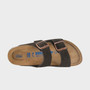 ON SALE Birkenstock Arizona SFB Mocca Suede Leather Regular
