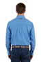 Pure Western Mens Hewitt L/S Shirt Blue/Teal