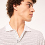 ON SALE Oakley Men's Debris Stripe Polo Shirt - White