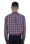 Thomas Cook Mens Colby L/S Western Shirt Navy/Red