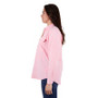 Hard Slog Womens Jas H/Plkt L/S Shirt Pink