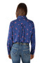 Wrangler Women's Madden L/S Shirt Navy/Multi