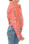 ON SALE Pure Western Girl's Priscilla L/S Shirt Faded Rose/Multi