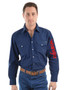Wrangler Men's Logo L/S Rodeo Drill Shirt
