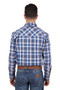 Wrangler Men's Nigel L/S Western Shirt Navy/Blue