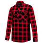 ON SALE Pilbara  Adults Closed Front Flannelette Shirt - Red/Black