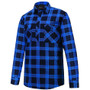 Pilbara Adults Closed Front Flannelette Shirt - Royal/Navy