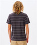 ON SALE Rip Curl Mens Plain Stripe Tee - Washed Black