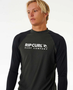 Rip Curl Men's Shock UPF L/S  Tee - Black Marle