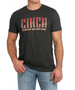 Cinch Men's Logo Graphic SS Tee - Charcoal