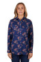 ON SALE Hard Slog Women's Belle Full Plkt  L/S Shirt Navy
