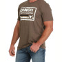 Cinch Men's Denim "Lead not Follow" Logo Graphic Tee - Teal