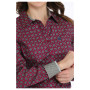 Cinch Women's "Burgundy Paisley Print" LS Shirt