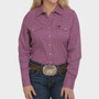 ON SALE Cinch Women's Snap L/S Western Shirt Pink Print