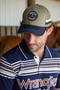 Wrangler "Merlin" Trucker Cap - Tan/Navy