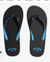 Billabong Men's Stacked Thongs Black/Blue 2