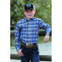 **SALE** Cinch Boys L/S Shirt - Blue