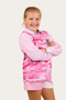 Ringers Western Girl's Big Catch L/S Fishing Shirt - Ballet Pink