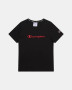 Champion Kid's K Puff Script Tee - Black