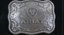 Ariat Antique Western Belt Buckle Silver
