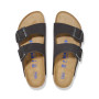 Birkenstock Arizona SFB Black Nubuck Leather Regular