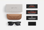 Rayban Wayfarer Matte Black W/ Polar Gradient Graphite X x META WAYFARER - GEN 2