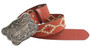 Pilbara Western Rodeo Bukcle Navajo Leather Belt  -Tan
