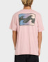 Billabong Men's Crayon Wave Premium Tee - Vintage Pink