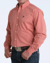 Cinch Men's L/S Stretch Classic Button Down Western Shirt - Red