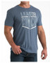 Cinch Men's Graphic Short Sleeve Tee - Blue