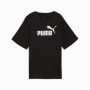 Puma Women's Essential 1 Logo Relaxed Tee - Black