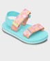 Roxy Toddlers TW Cage Sandals - White/Orange/ Pink