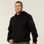 Hard Yakka Men's Plain Fleece Hoodie - Black