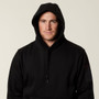 Hard Yakka Men's Plain Fleece Hoodie - Black