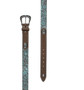 Pure Western Women's Brielle Belt - Tan/ Turquise