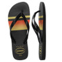 Havaiana Men's "Top Basic Black/Yellow" Thongs