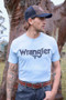 Wrangler Mens Blake S/S Tee - Light Blue
