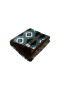 Pure Western Samara Blanket - Teal/ Chocolate