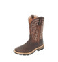 Twisted X Mens 11" Ultralite Work Boot - Chocolate/ Burnt Brown