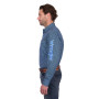 Wrangler Mens Kyle Logo L/S Western Shirt - Navy/Blue