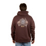 Ringers Western Garbala Mens Oversized Pullover  Hoodie - Dark Chocolate