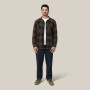 Hard Yakka Mens Sherpa Jacket + Free Beanie - Brown