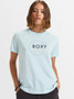 Roxy Women's "Ocean Road II" Tee - Cooling Spray (Light Blue)