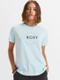 ON SALE Roxy Women's "Ocean Road II" Tee - Cooling Spray (Light Blue)