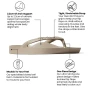 Archies Unisex Support Thongs Classic -  Taupe