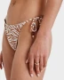 Roxy Womens Wild Thang Cheeky Bikini Bottom - Almond/White
