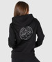 Unit Womens Ladies Fleece Hoodie Lexie - Black