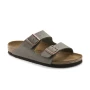 Birkenstock Arizona Birki Buc Leather Regular - Stone
